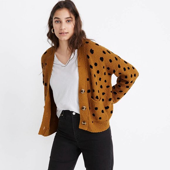 Madewell Sweaters - NWT Hillview Cardigan Sweater in Painted Spots